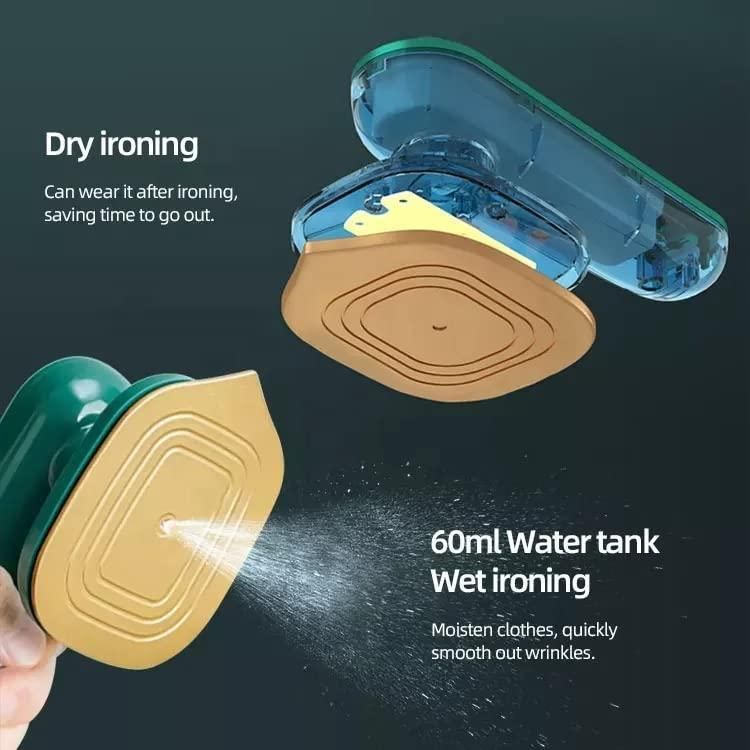 Mini Portable Iron Travel Steamer – 2-in-1 Dry & Wet Garment Press