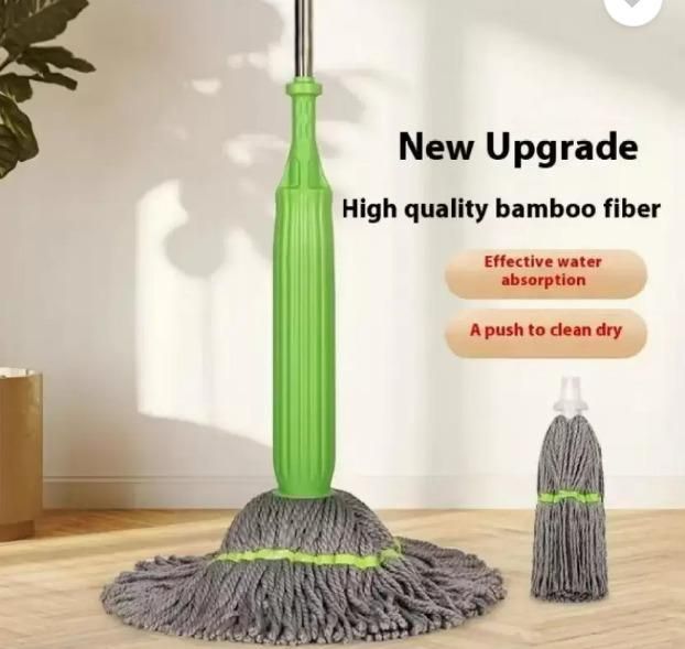 Self-Twisting Water Rotating Mop – 360° Microfiber Cleaning