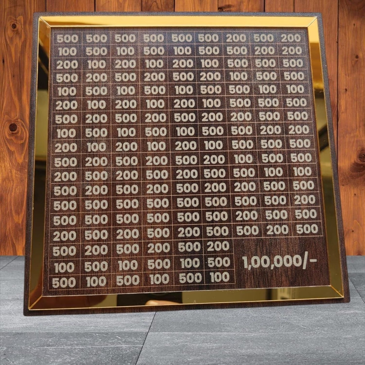 Wooden Savings Challenge Piggy Bank