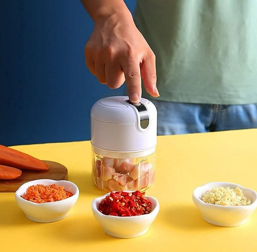Portable Electric Food Chopper – Meat, Garlic & Vegetable Cutter