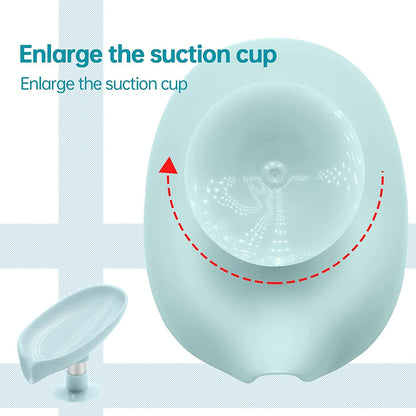 Self-Draining Leaf Soap Holder – Wall-Mounted Soap Box for Bathroom & Sink