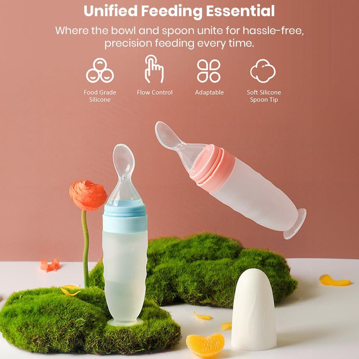 Baby Squeeze Feeder Spoon – Food Dispensing Bottle for Easy Feeding
