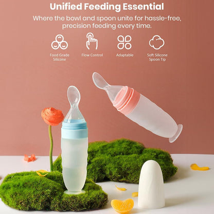 Baby Squeeze Feeder Spoon – Food Dispensing Bottle for Easy Feeding