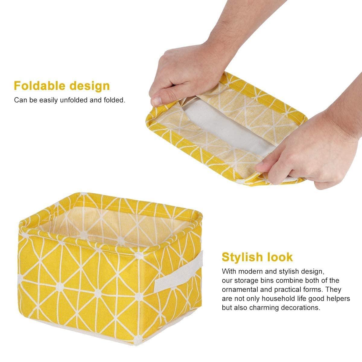 Fabric Wardrobe Organizer Box – Foldable Storage Basket for Clothes