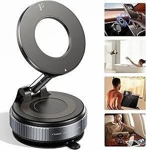 Magnetic Suction Phone Holder – 360° Adjustable Car Mount Stand