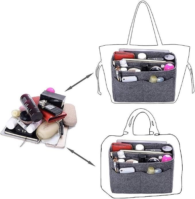 Felt Bag Organizer – Multi-Pocket Insert for Handbags & Travel Bags