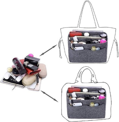 Felt Bag Organizer – Multi-Pocket Insert for Handbags & Travel Bags
