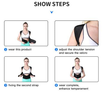 Posture Correction Belt – Adjustable Back Brace for Pain Relief