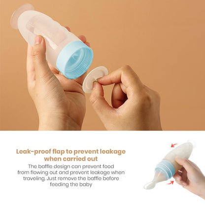 Baby Squeeze Feeder Spoon – Food Dispensing Bottle for Easy Feeding