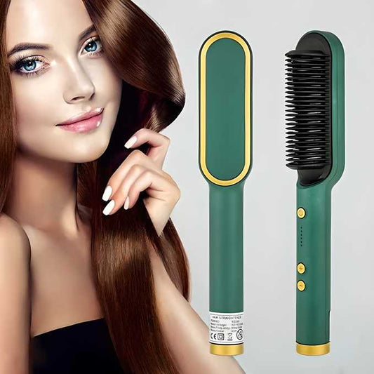 Electric Straightening Comb – Fast Heat Brush for Smooth Hair