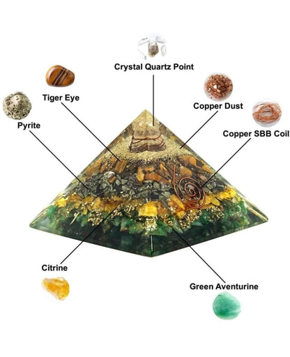 Real Crystal Money Magnet Pyramid | Vastu Wealth Pyramid