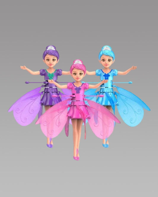 Flying Fairy Barbie Toy – LED Light Princess Doll for Kids