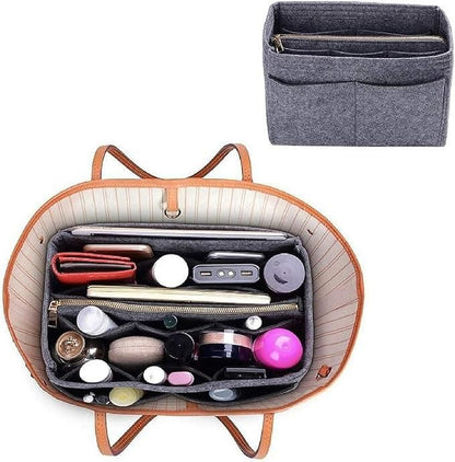 Felt Bag Organizer – Multi-Pocket Insert for Handbags & Travel Bags