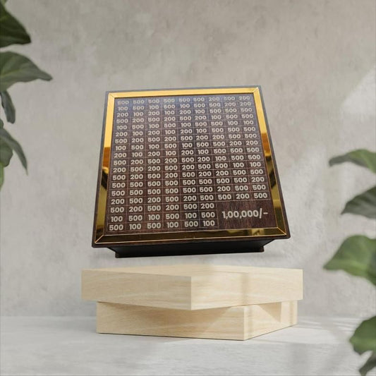 Wooden Savings Challenge Piggy Bank