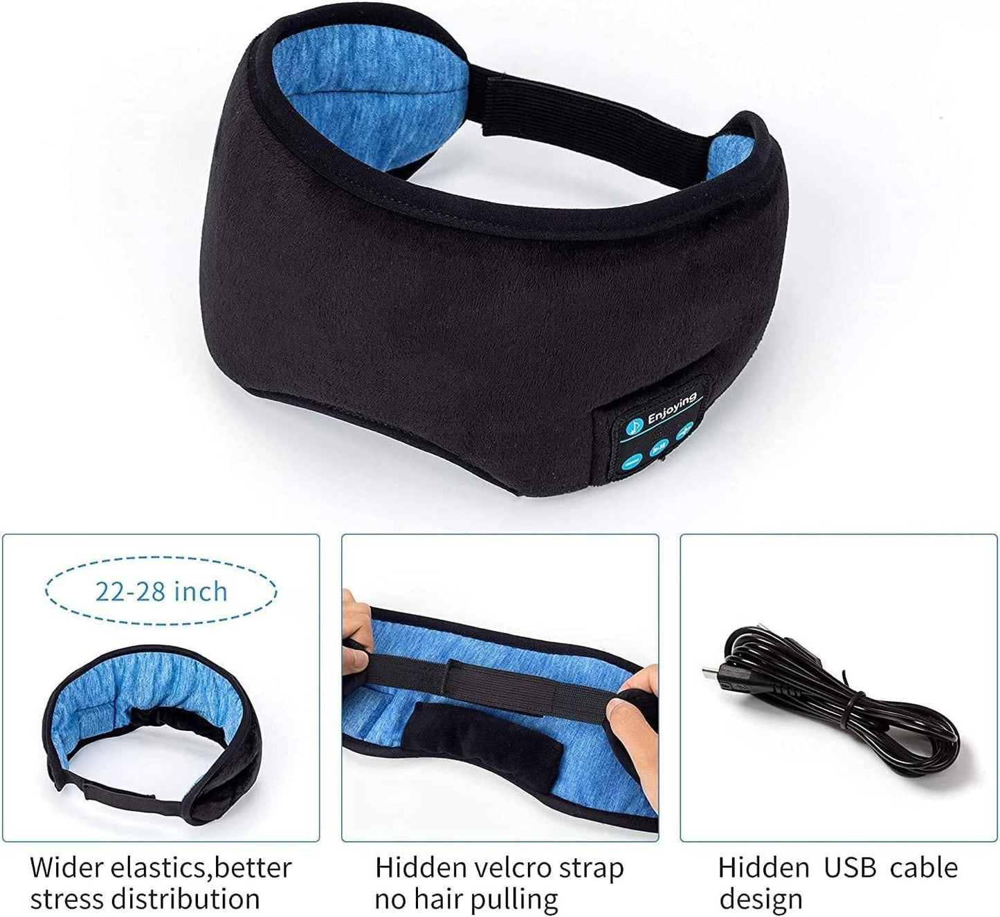 Wireless Music Eye Mask – Sleep Headphones for Deep Relaxation