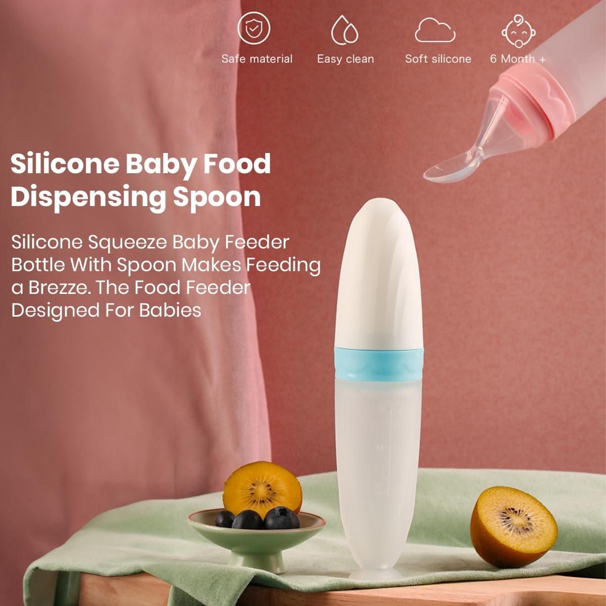 Baby Squeeze Feeder Spoon – Food Dispensing Bottle for Easy Feeding
