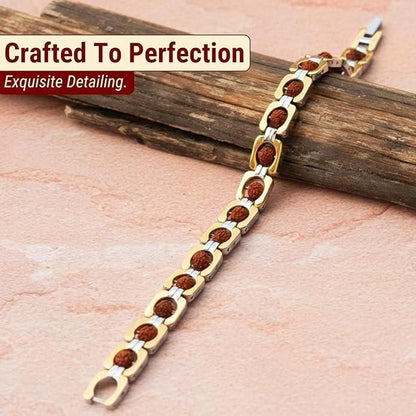 Rudraksha Mala Bracelet – Spiritual Protection & Inner Peace Beads