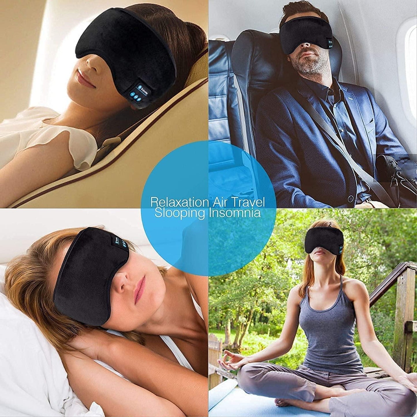 Wireless Music Eye Mask – Sleep Headphones for Deep Relaxation