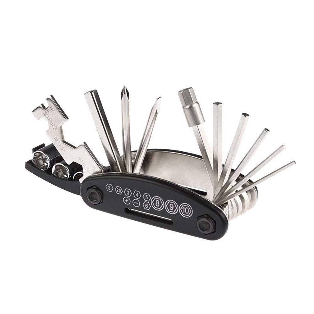 16-in-1 Portable Bike Tool – Compact Wrench Set for Quick Repairs