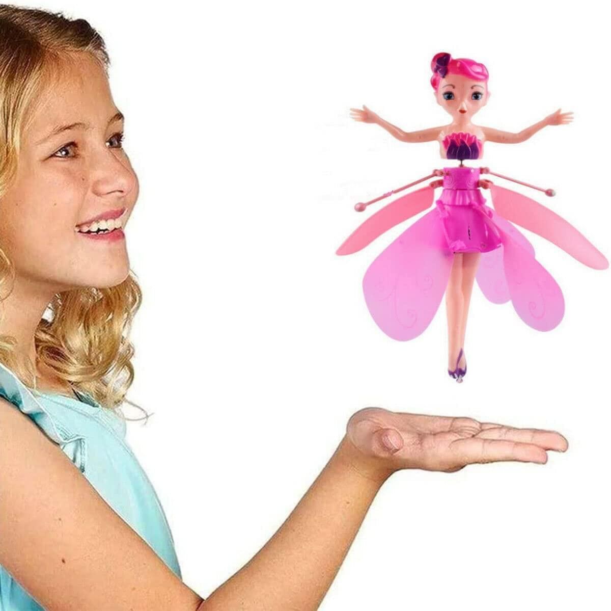 Flying Fairy Barbie Toy – LED Light Princess Doll for Kids