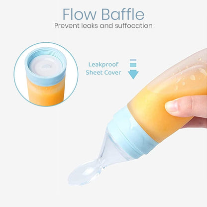 Baby Squeeze Feeder Spoon – Food Dispensing Bottle for Easy Feeding