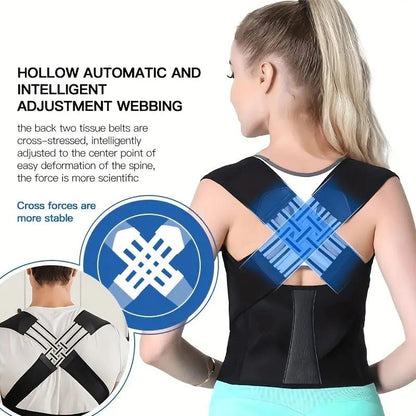 Posture Correction Belt – Adjustable Back Brace for Pain Relief