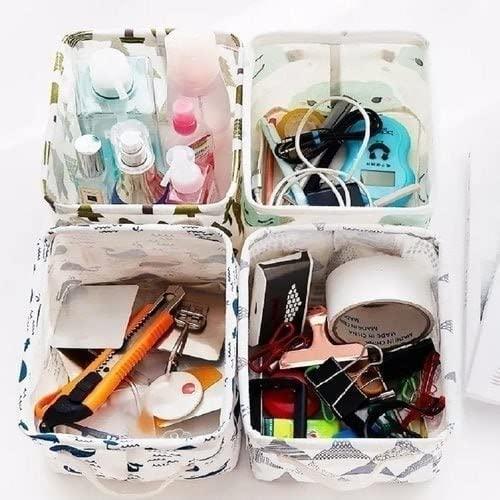 Fabric Wardrobe Organizer Box – Foldable Storage Basket for Clothes