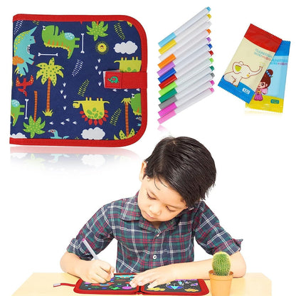 Kids’ Erasable Doodle Book – Reusable Drawing & Painting Set