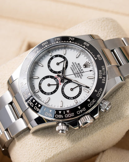 Rolex Cosmograph Daytona 40mm | White "Panda" Dial | Black Ceramic Bezel | Ref. 126500LN