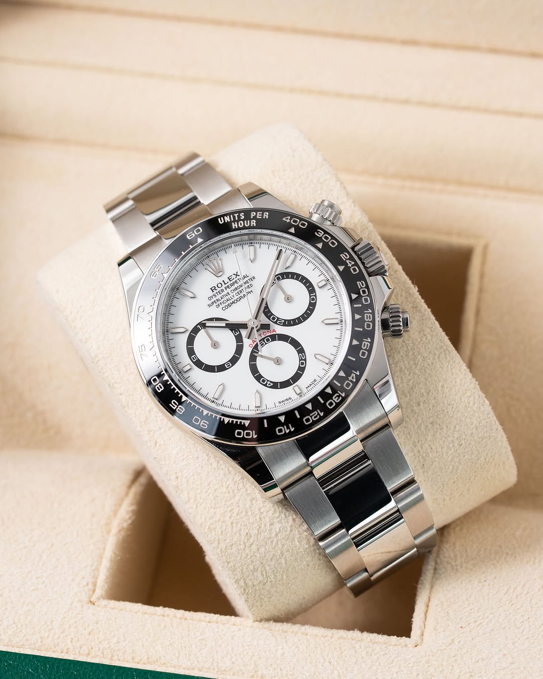 Rolex Cosmograph Daytona 40mm | White "Panda" Dial | Black Ceramic Bezel | Ref. 126500LN
