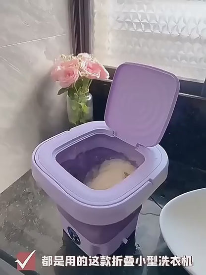 Travel-Friendly Mini Washer – Foldable Washing Machine for Home Use