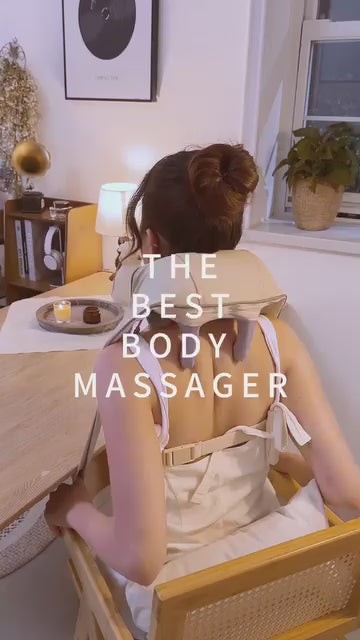 Neck & Back Massager with Heat – Cervical Pain Relief & Full Body Relaxation